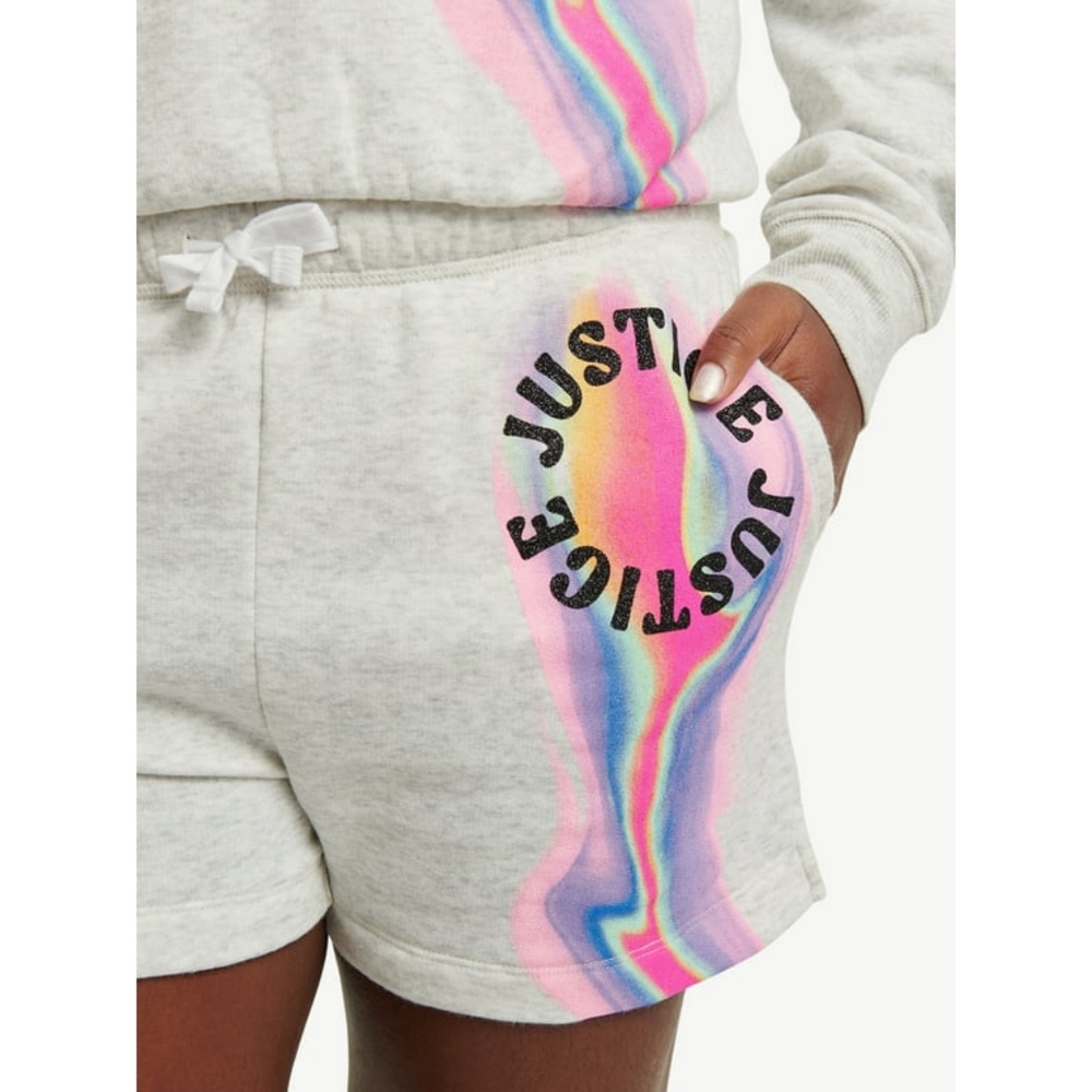 Justice Girls X-Large Fleece Shorts - Picture 5 of 8
